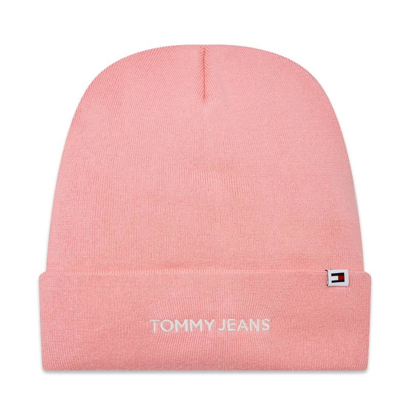 Mütze Tommy Jeans Tjw Linear Logo Beanie AW0AW15843 Rosa von Tommy Jeans