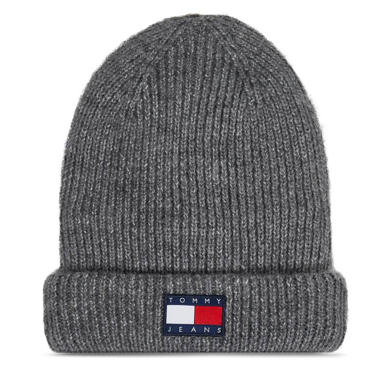 Mütze Tommy Jeans Tjw Soft Ready Beanie AW0AW15464 Grau von Tommy Jeans