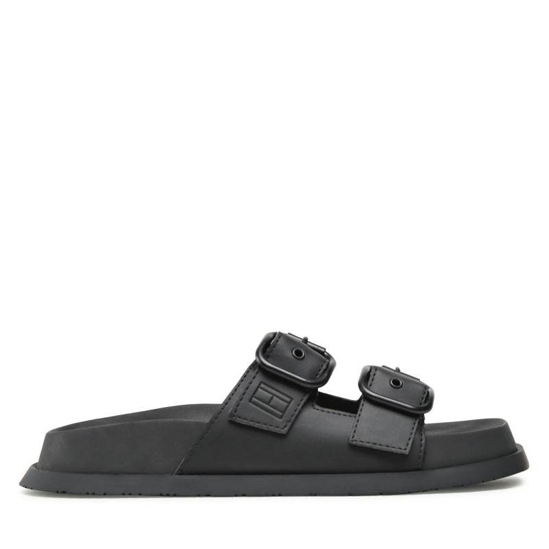 Pantoletten Tommy Jeans Fancy Sandal EN0EN02136 Schwarz von Tommy Jeans