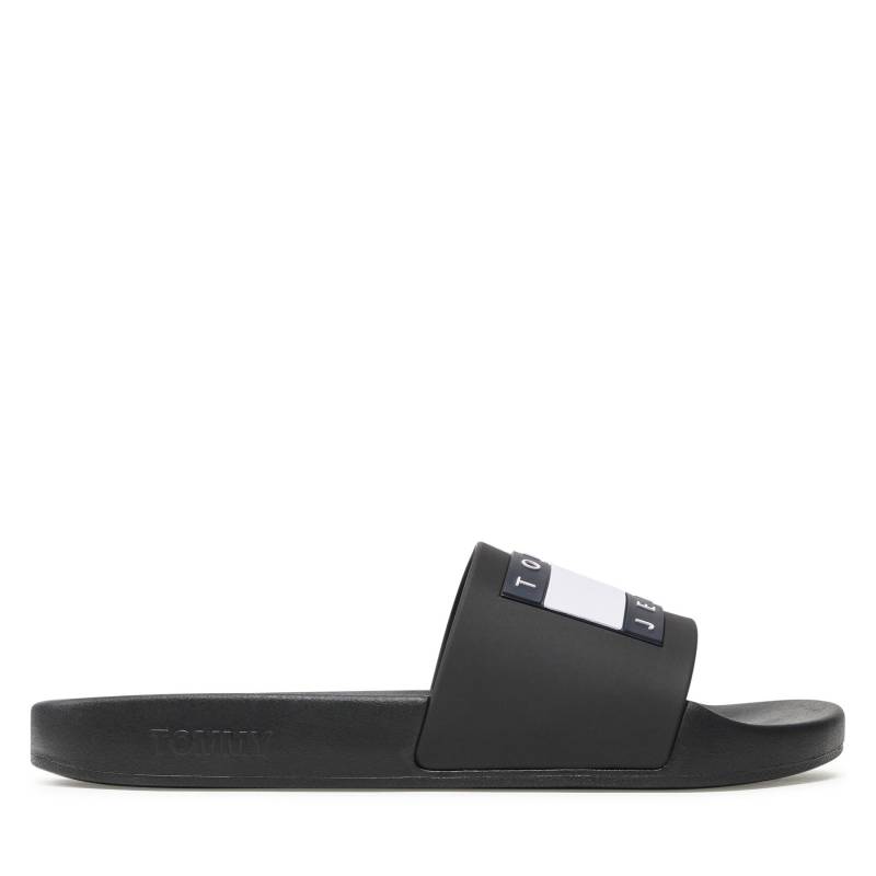 Pantoletten Tommy Jeans Pool Slide Ess EM0EM01191 Schwarz von Tommy Jeans