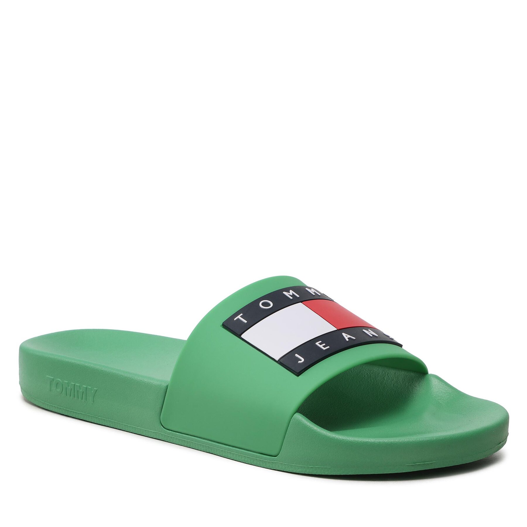 Pantoletten Tommy Jeans Pool Slide Ess EM0EM01191 Grün von Tommy Jeans