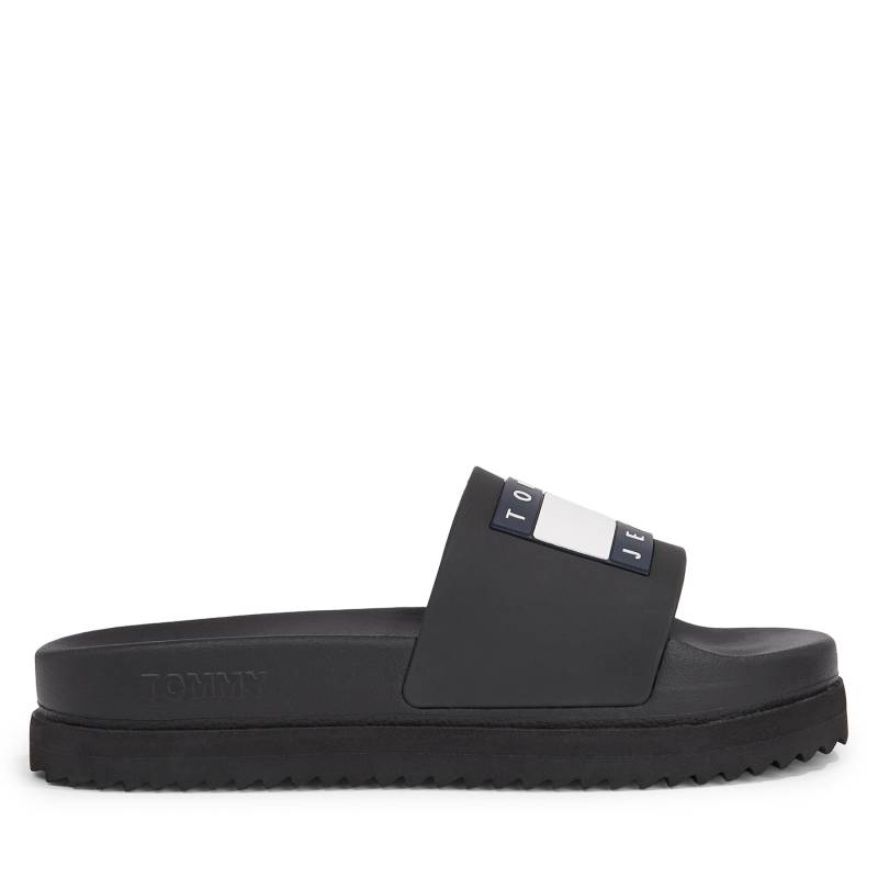 Pantoletten Tommy Jeans Tjw Elevated Flatform Slide EN0EN02451 Schwarz von Tommy Jeans