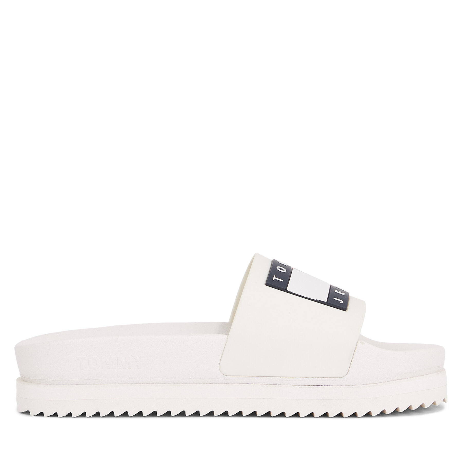 Pantoletten Tommy Jeans Tjw Elevated Flatform Slide EN0EN02451 Écru von Tommy Jeans