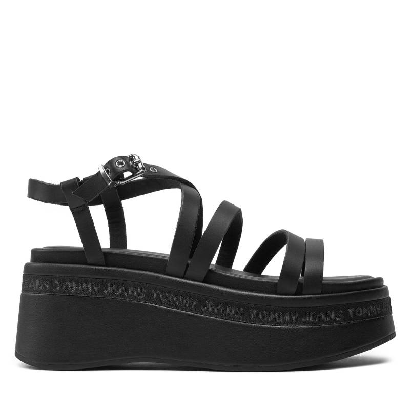 Sandalen Tommy Jeans Tjw Strappy Wedge Sandal EN0EN02516 Schwarz von Tommy Jeans