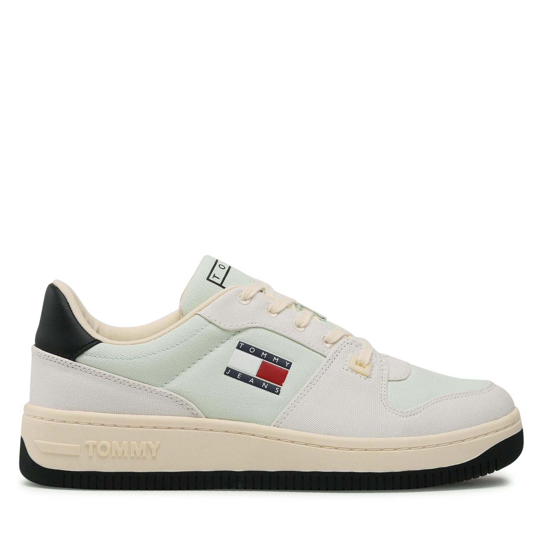 Sneakers Tommy Jeans Basket Canvas EM0EM01163 Grün von Tommy Jeans