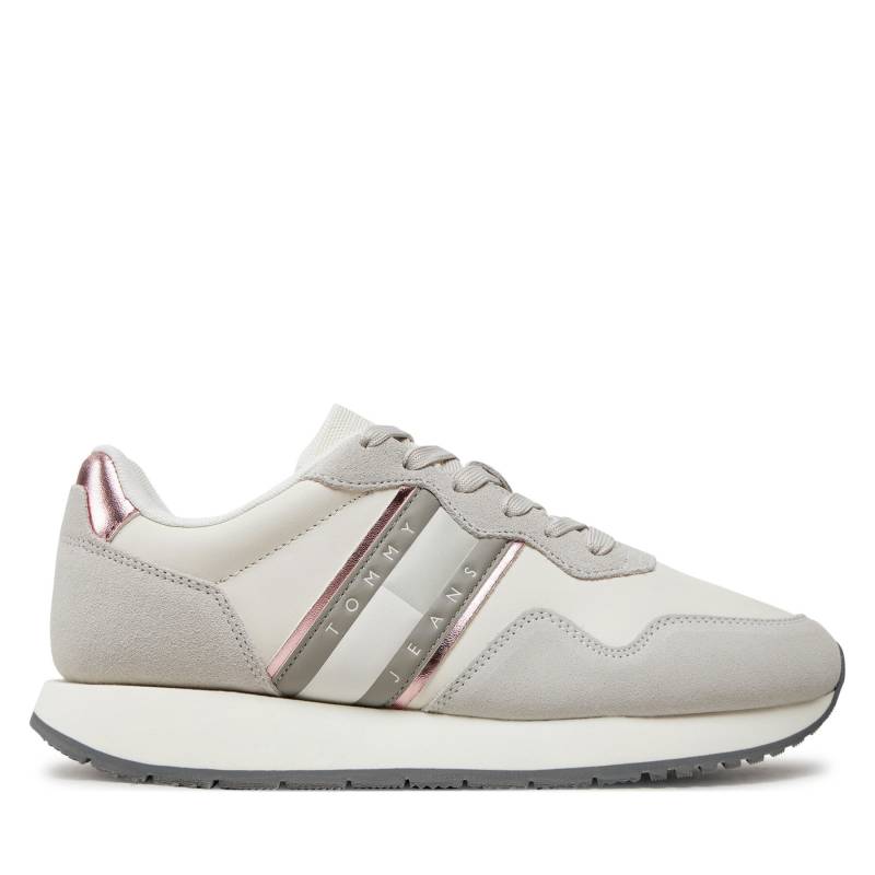 Sneakers Tommy Jeans EVA Runner Metallic EN0EN02687 Écru von Tommy Jeans