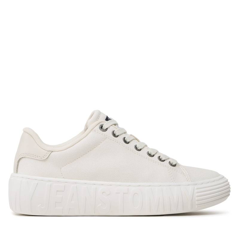 Sneakers Tommy Jeans New Cupsole Cnvas Lc EN0EN02171 Écru von Tommy Jeans