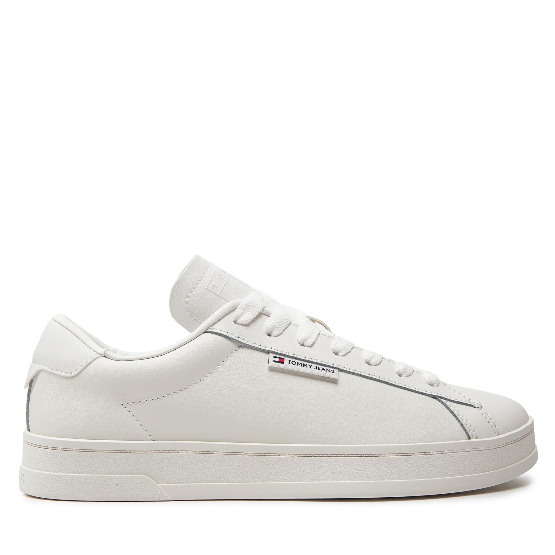 Sneakers Tommy Jeans Tjm Leather Low Cupsole EM0EM01374 Écru von Tommy Jeans