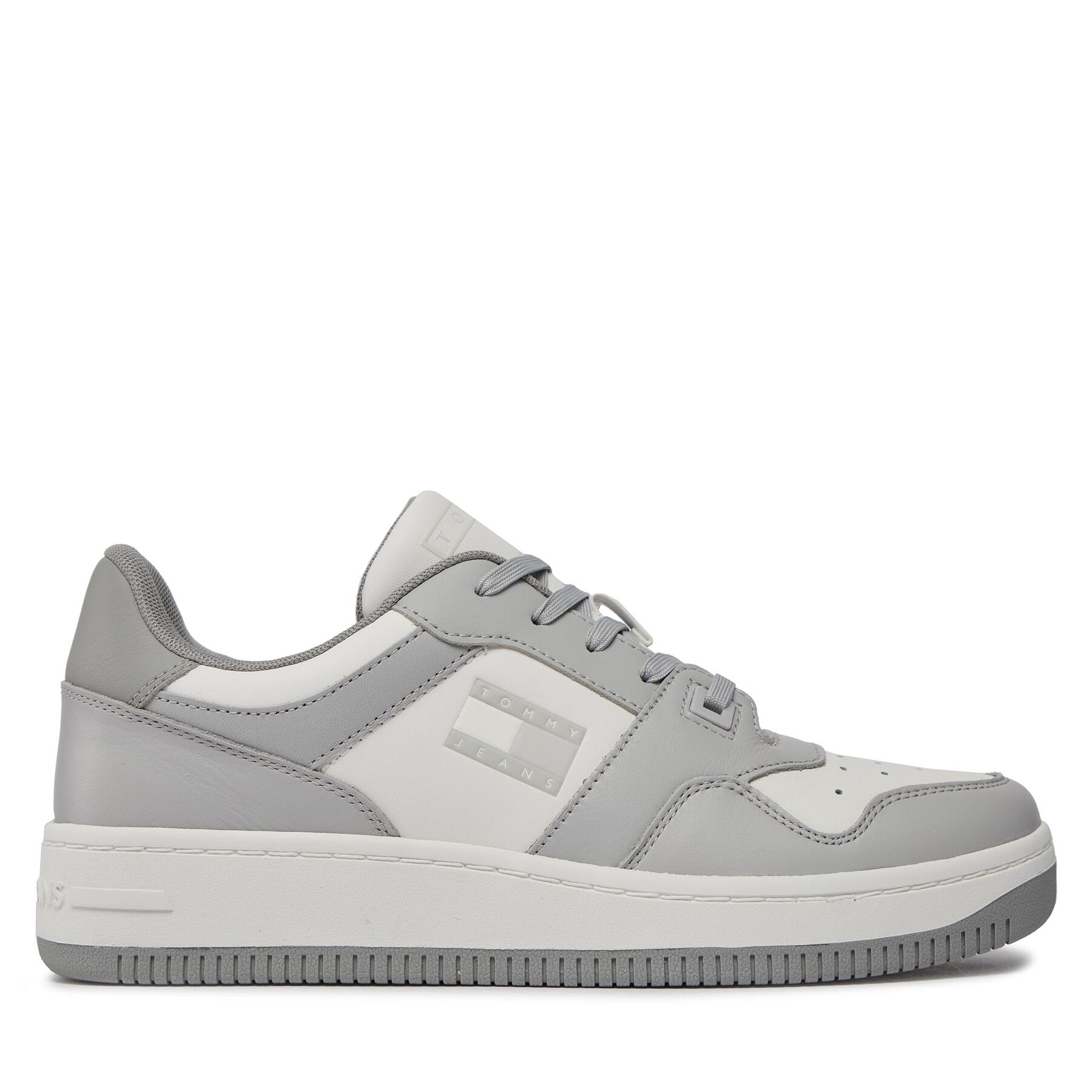 Sneakers Tommy Jeans Tjm Retro Basket Tonal Logo EM0EM01347 Grau von Tommy Jeans