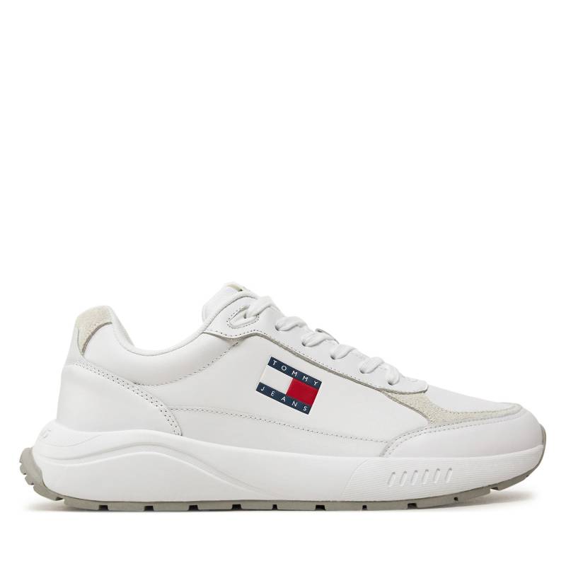 Sneakers Tommy Jeans Tjm Runner Full Leather Ess EM0EM01445 Weiß von Tommy Jeans