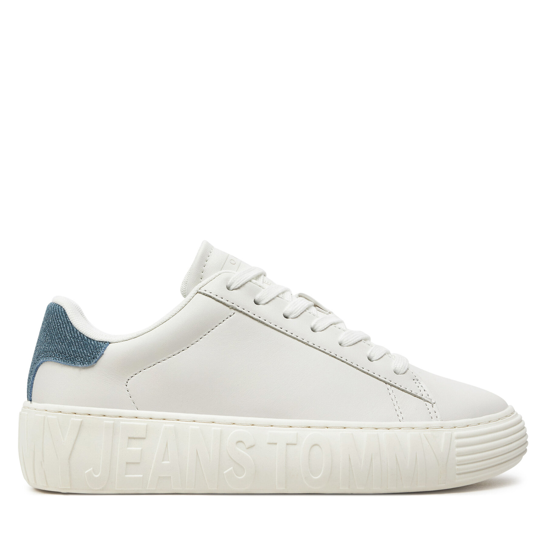 Sneakers Tommy Jeans Tjw Fancy Leather Cupsole EN0EN02575 Écru von Tommy Jeans