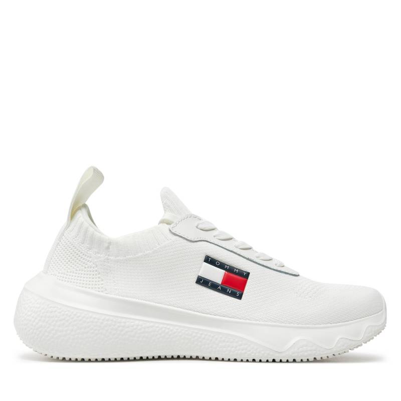 Sneakers Tommy Jeans Tjw Knit Runner EN0EN02564 Écru von Tommy Jeans