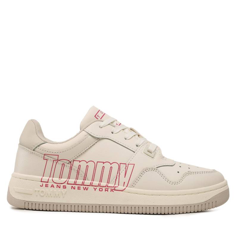 Sneakers Tommy Jeans Tjw Retro Basket Branding Lc EN0EN02264 Weiß von Tommy Jeans