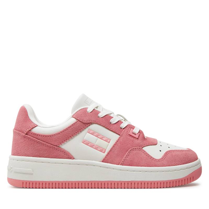 Sneakers Tommy Jeans Tjw Retro Basket Washed Suede EN0EN02486 Rosa von Tommy Jeans