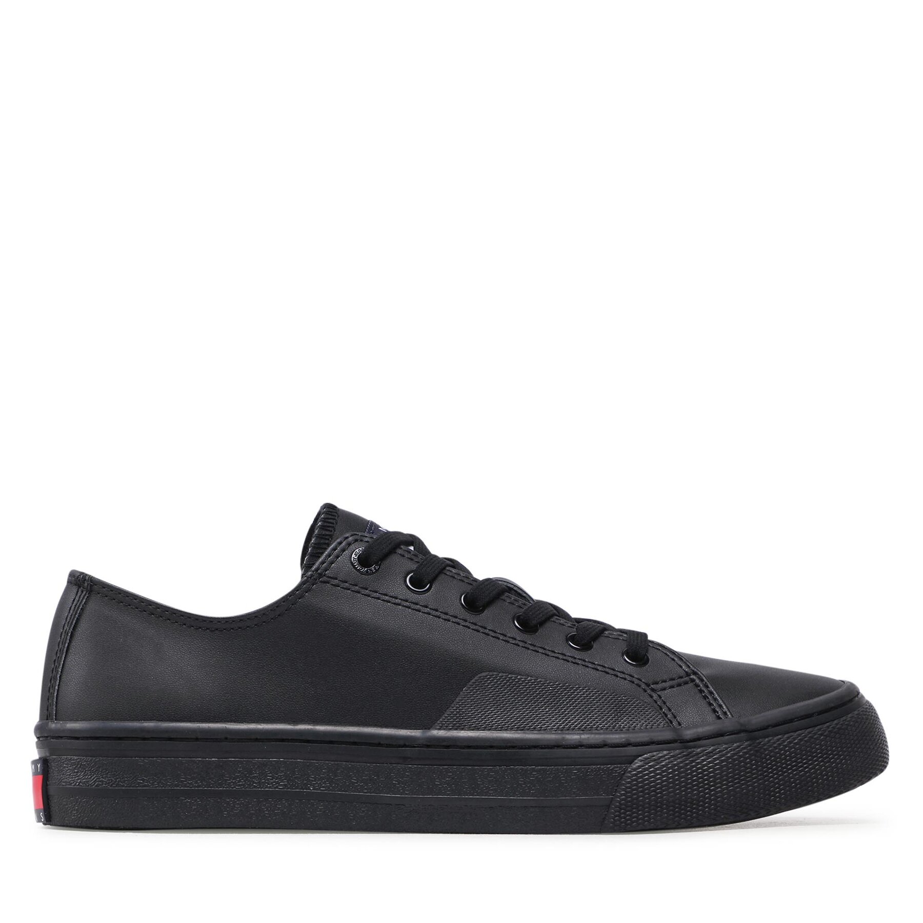 Sneakers aus Stoff Tommy Jeans Leather Vulc EM0EM01047 Schwarz von Tommy Jeans