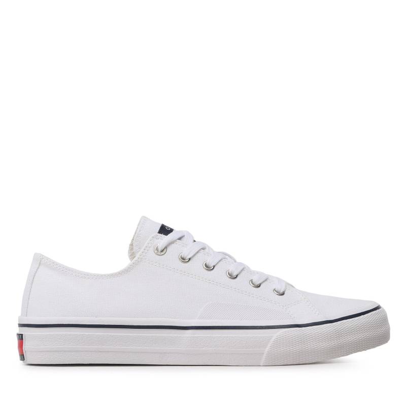 Sneakers aus Stoff Tommy Jeans Skate Canvas Ess EM0EM01175 Weiß von Tommy Jeans