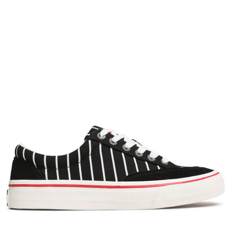 Sneakers aus Stoff Tommy Jeans Skate Canvas Stripes EM0EM01153 Schwarz von Tommy Jeans