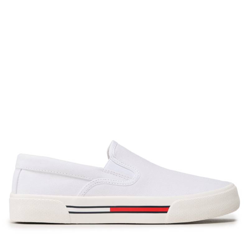 Sneakers aus Stoff Tommy Jeans Slip On Wmn EN0EN02088 Weiß von Tommy Jeans