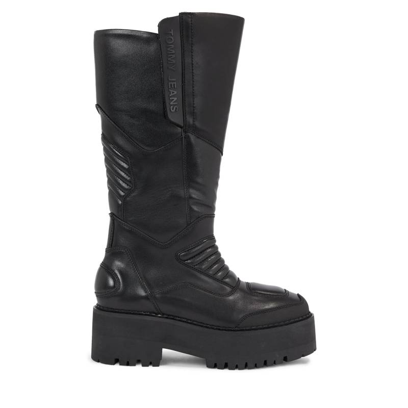 Stiefel Tommy Jeans Tjw Long Shaft Biker EN0EN02376 Schwarz von Tommy Jeans