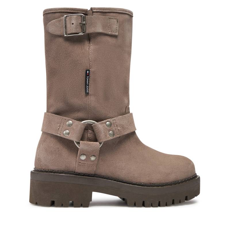 Stiefeletten Tommy Jeans Tjw Urban Biker Boot Suede EN0EN02729 Grau von Tommy Jeans