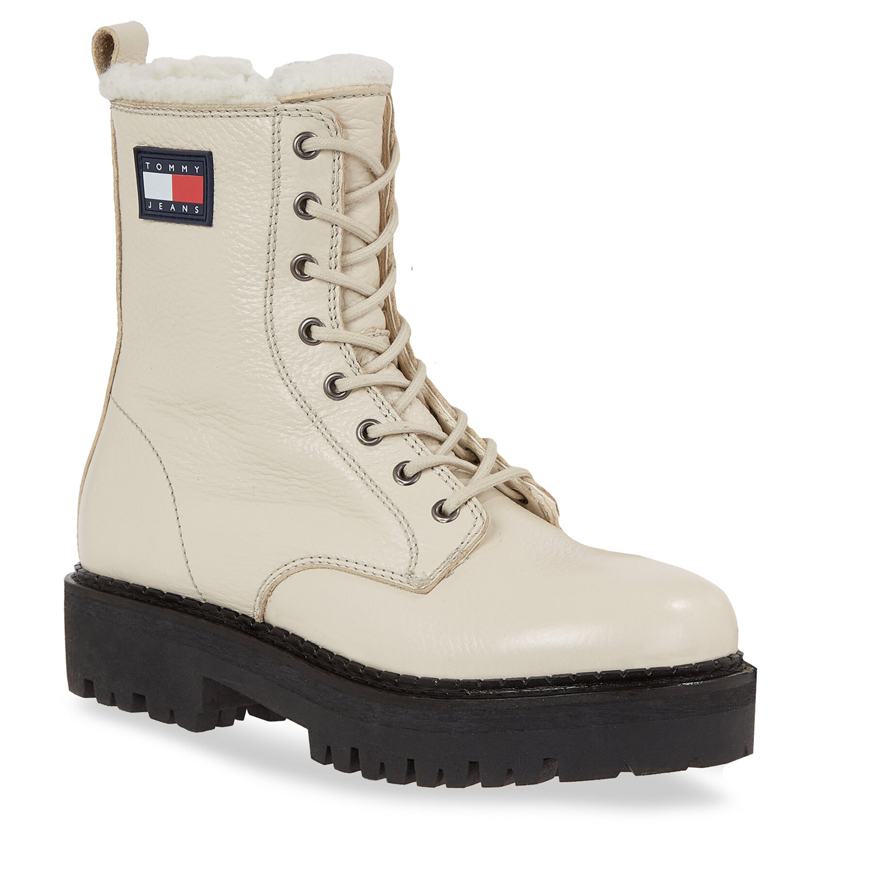 Stiefeletten Tommy Jeans Tjw Urban Boot Tumbled Ltr Wl EN0EN02317 Beige von Tommy Jeans