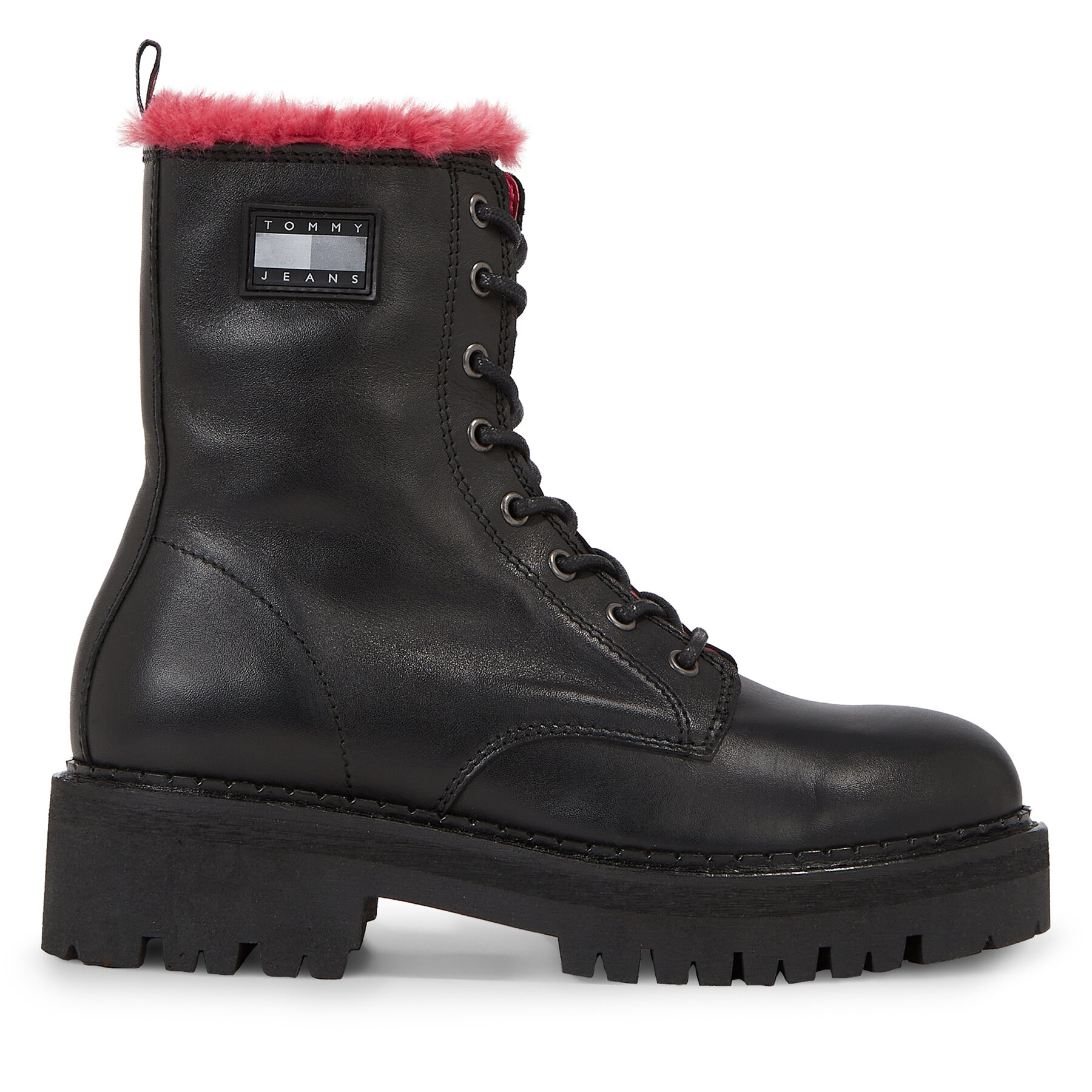 Stiefeletten Tommy Jeans Tjw W Urban Boot Smooth Ltr Wl EN0EN02402 Schwarz von Tommy Jeans