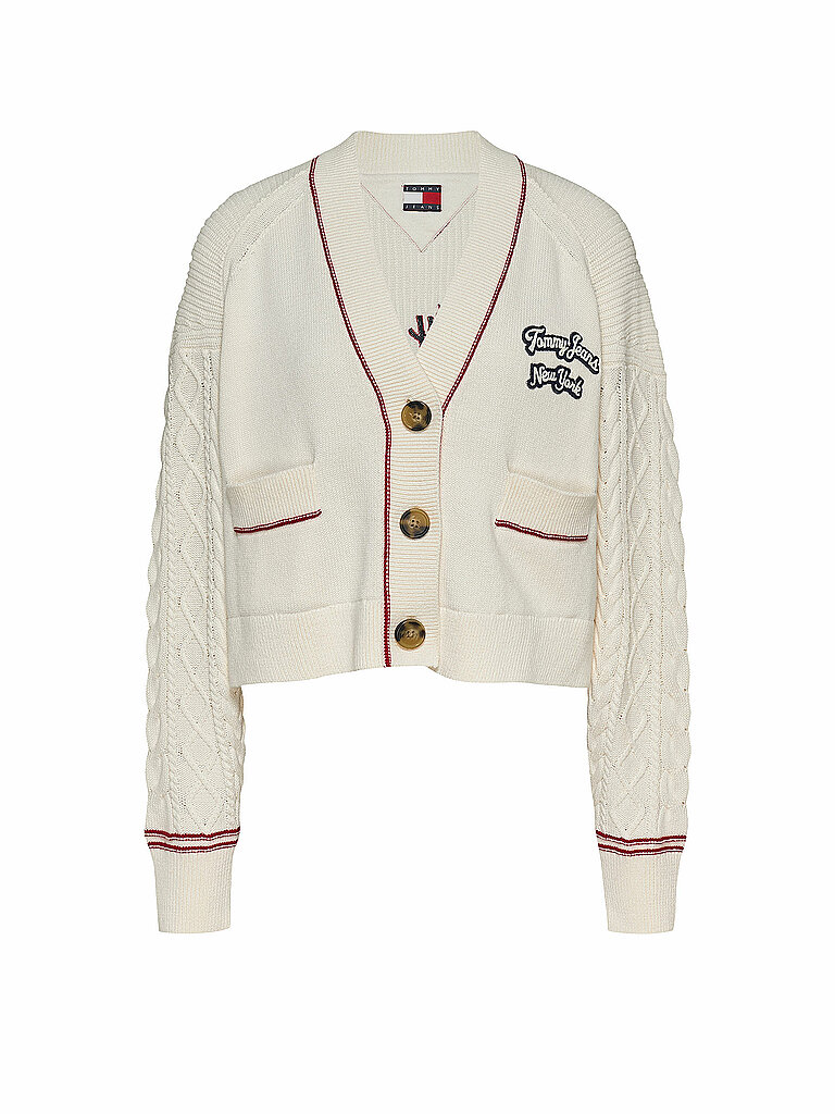 TOMMY JEANS Cardigan weiss | L von Tommy Jeans