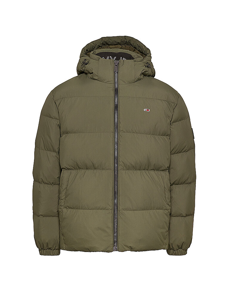 TOMMY JEANS Daunenjacke  ESSENTIAL olive | L von Tommy Jeans