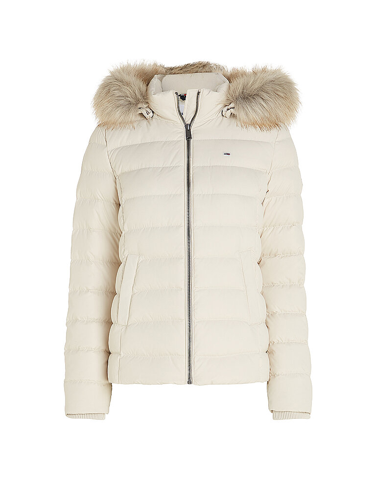 TOMMY JEANS Daunenjacke MARTINA beige | L von Tommy Jeans