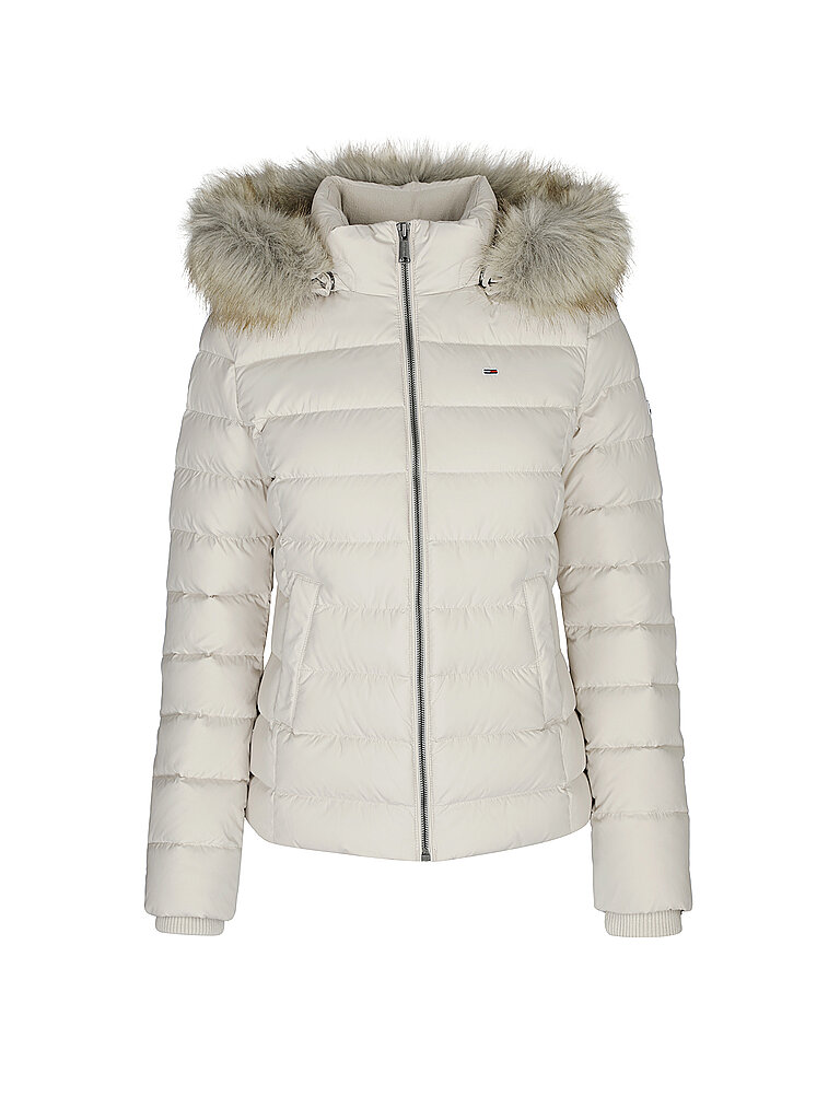 TOMMY JEANS Daunenjacke Martina beige | M von Tommy Jeans