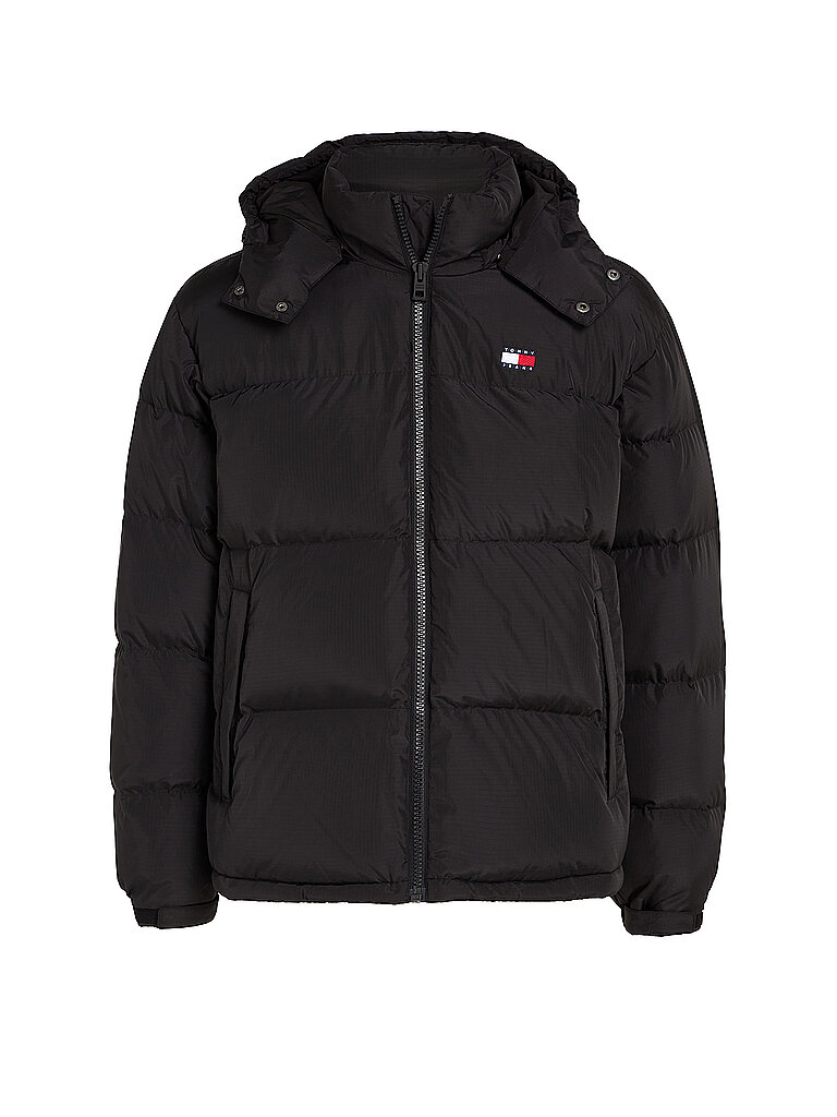 TOMMY JEANS Daunensteppjacke ALASKA schwarz | L von Tommy Jeans