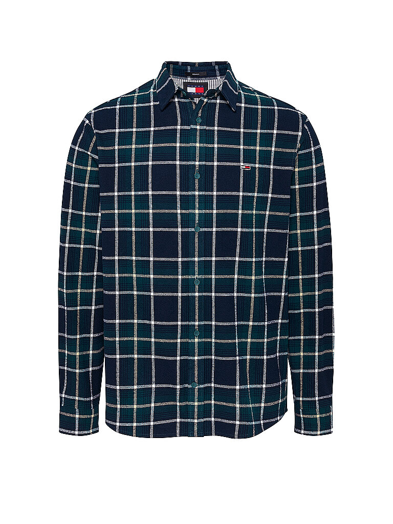 TOMMY JEANS Flanellhemd  blau | L von Tommy Jeans