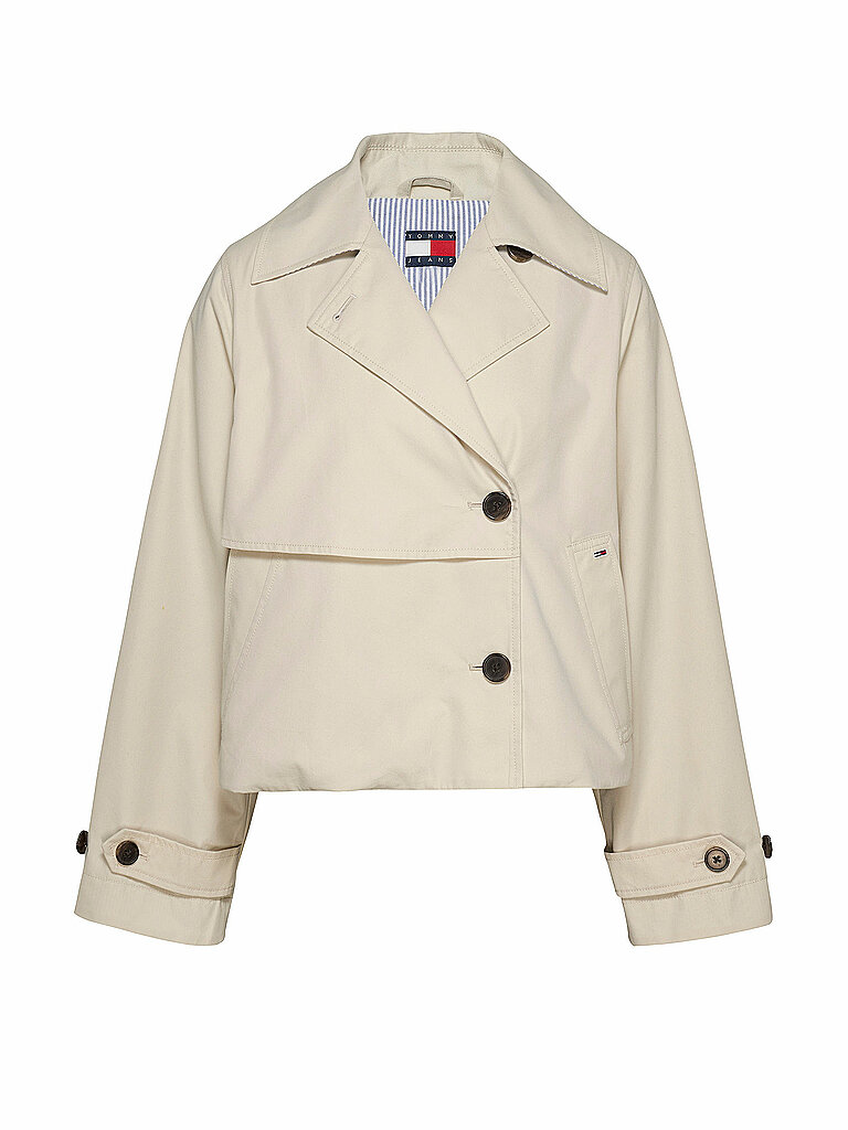 TOMMY JEANS Jacke beige | L von Tommy Jeans