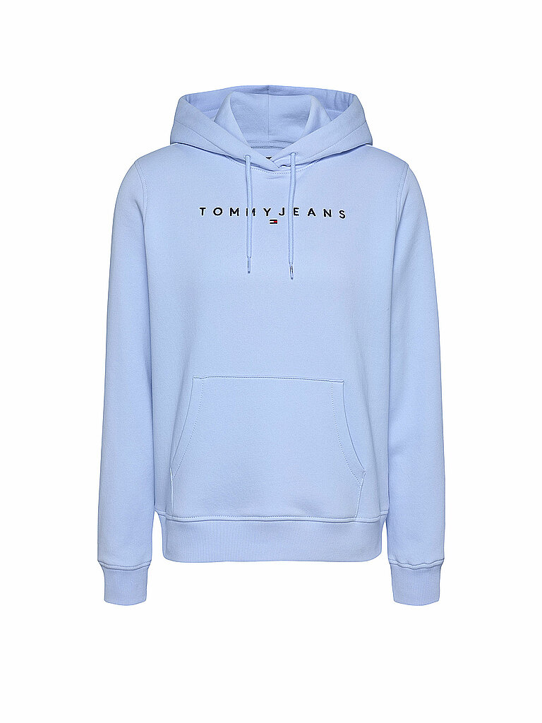 TOMMY JEANS Kapuzensweater - Hoodie hellblau | L von Tommy Jeans