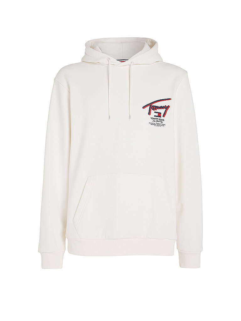 TOMMY JEANS Kapuzensweater - Hoodie  weiss | S von Tommy Jeans