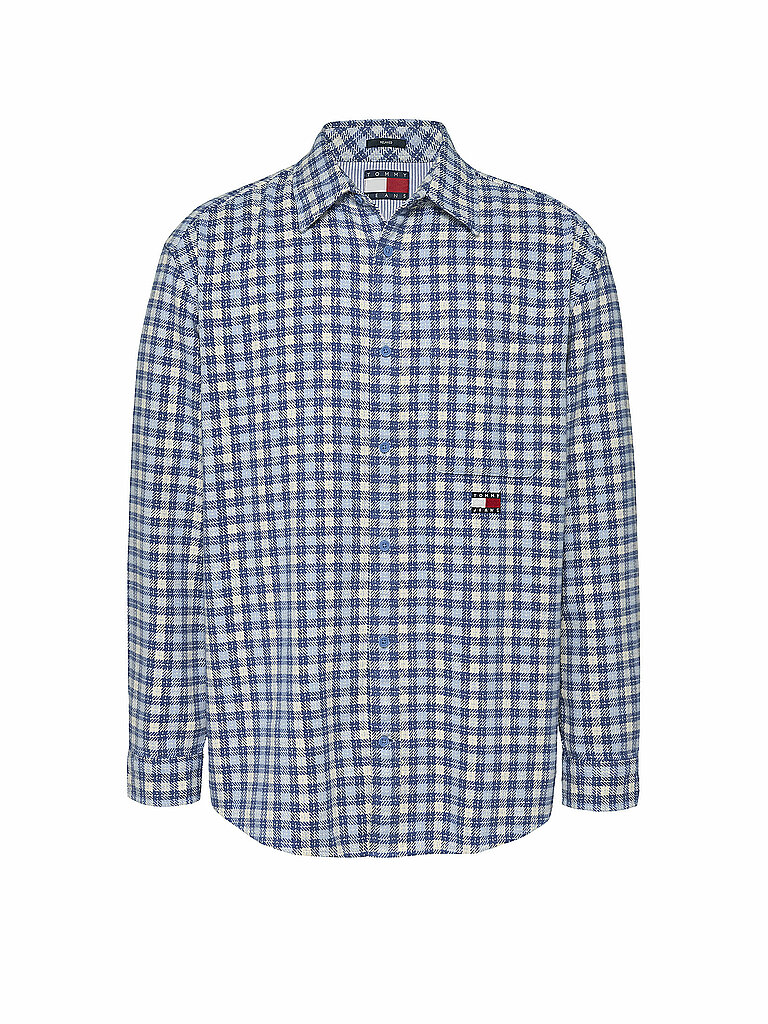 TOMMY JEANS Overshirt hellblau | L von Tommy Jeans