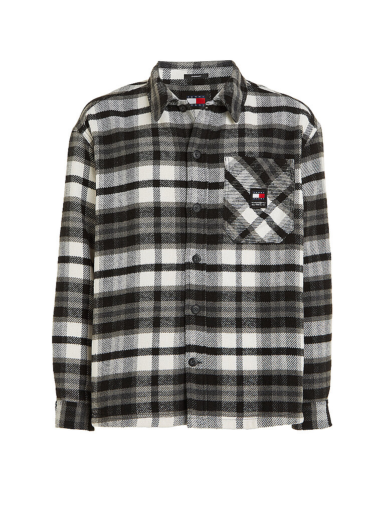 TOMMY JEANS Overshirt schwarz | XS von Tommy Jeans