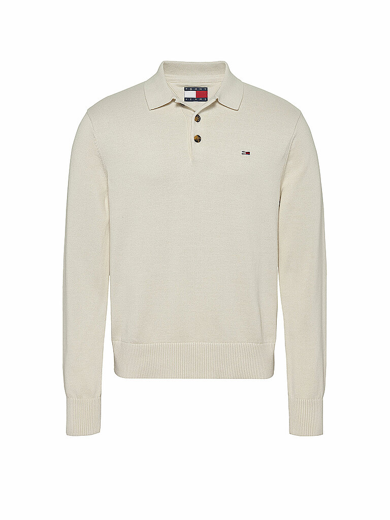 TOMMY JEANS Poloshirt creme | L von Tommy Jeans