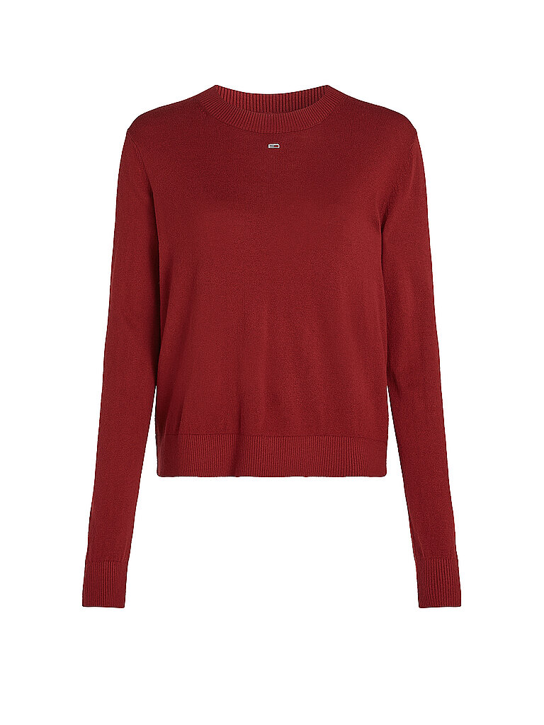 TOMMY JEANS Pullover dunkelrot | L von Tommy Jeans