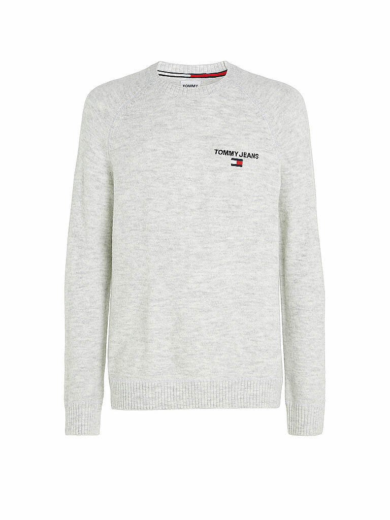 TOMMY JEANS Pullover hellgrau | L von Tommy Jeans