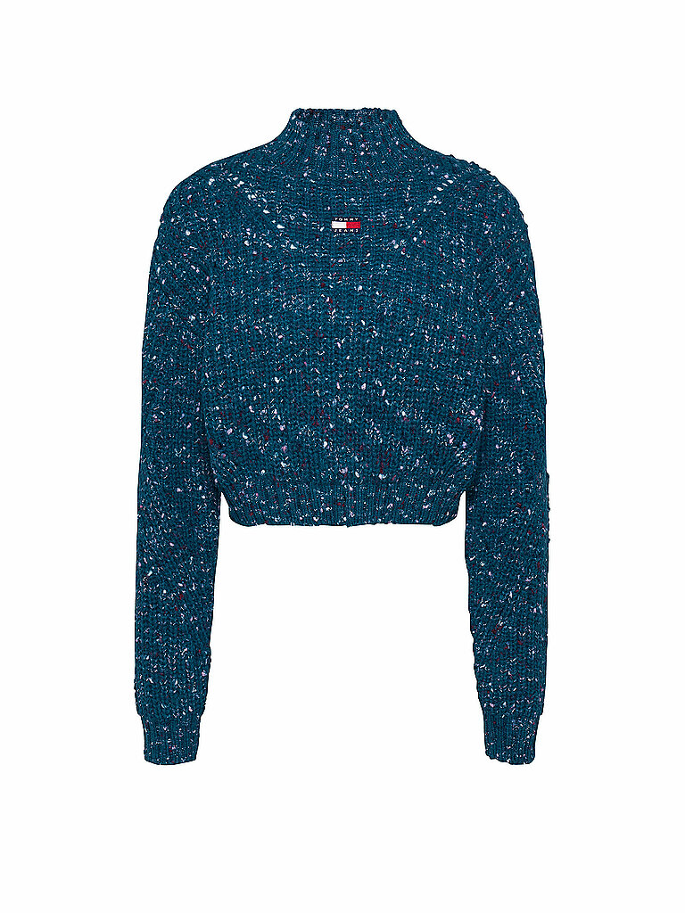 TOMMY JEANS Pullover petrol | XS von Tommy Jeans