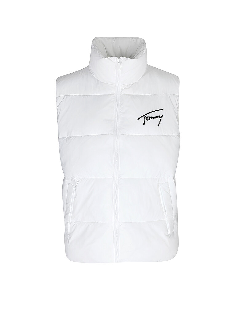 TOMMY JEANS Steppgilet  weiss | L von Tommy Jeans