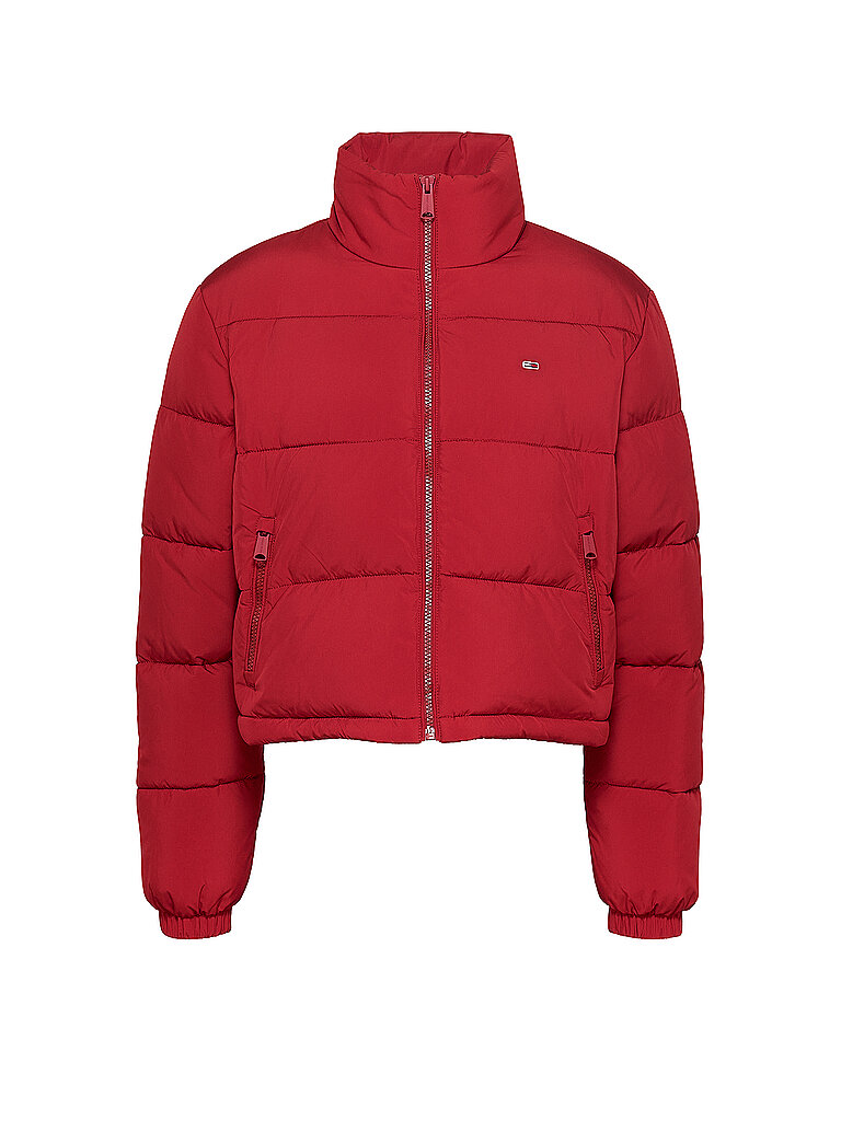 TOMMY JEANS Steppjacke rot | L von Tommy Jeans