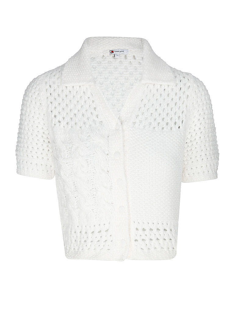 TOMMY JEANS Strickjacke weiss | L TOMMY JEANS Strickjacke weiss | L von Tommy Jeans