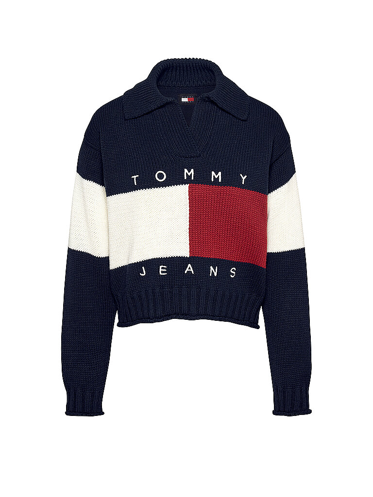 TOMMY JEANS Sweater dunkelblau | L von Tommy Jeans