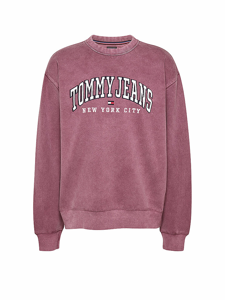 TOMMY JEANS Sweater dunkelrot | L von Tommy Jeans