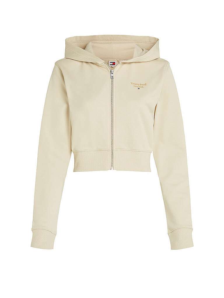 TOMMY JEANS Sweatjacke creme | L von Tommy Jeans