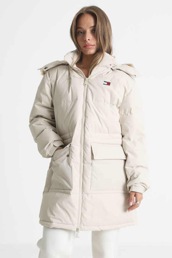 Tommy Jeans Alaska Puffer Daunenmantel | Newsprint | Damen  | M von Tommy Jeans