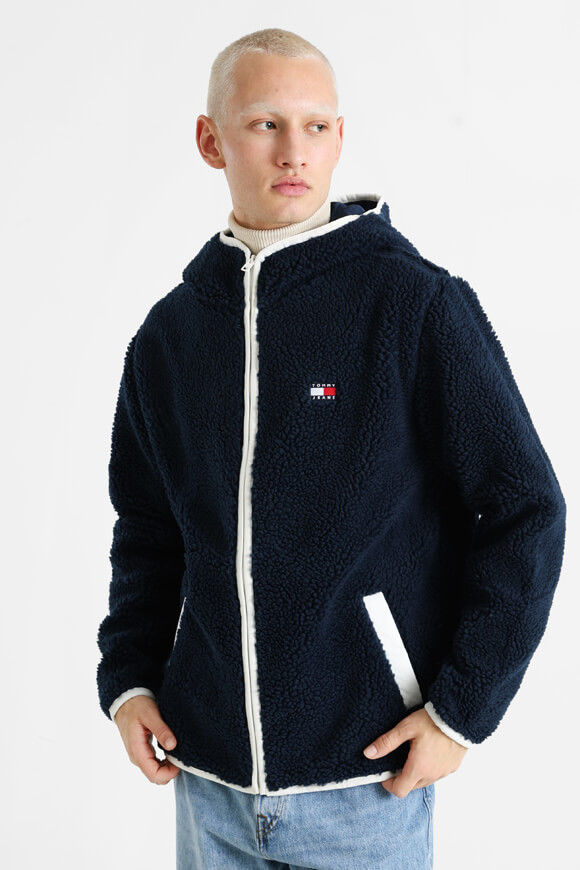 Tommy Jeans Badge Teddy Jacke | Dark Night Navy | Herren | S Tommy Jeans Badge Teddy Jacke | Dark Night Navy | Herren | S von Tommy Jeans