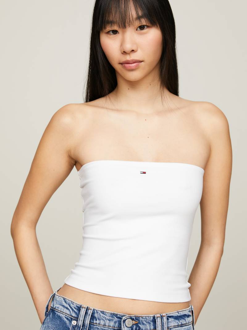 Tommy Jeans Bandeautop »TJW SLIM ESSENTIAL TUBE TOP«, mit Tommy Jeans Logo-Flag von Tommy Jeans